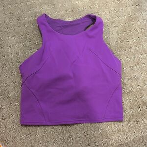 Lululemon tank top size 4 moonlit magenta bra tank top